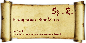Szappanos Roxána névjegykártya